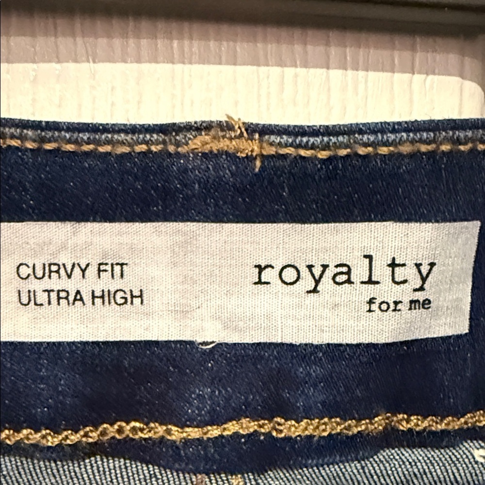 Royalty For Me Dark Blue Denim Shorts - Picture 2 of 5